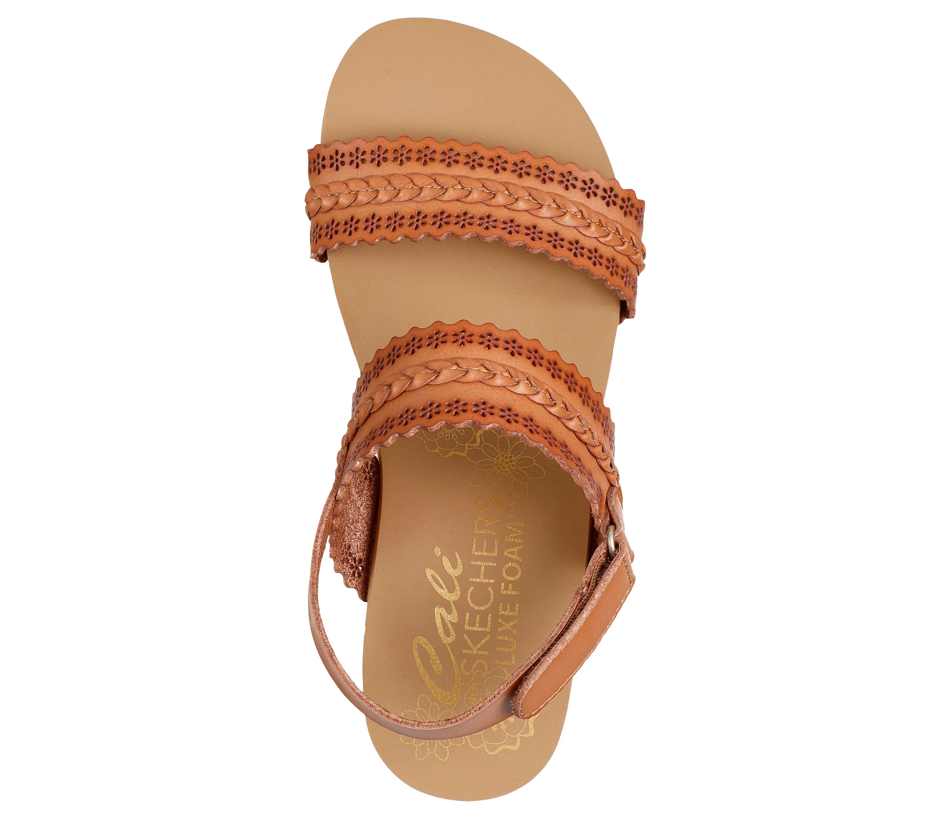 Skechers Womens Summers Coastal Stroll Wedge Sandals