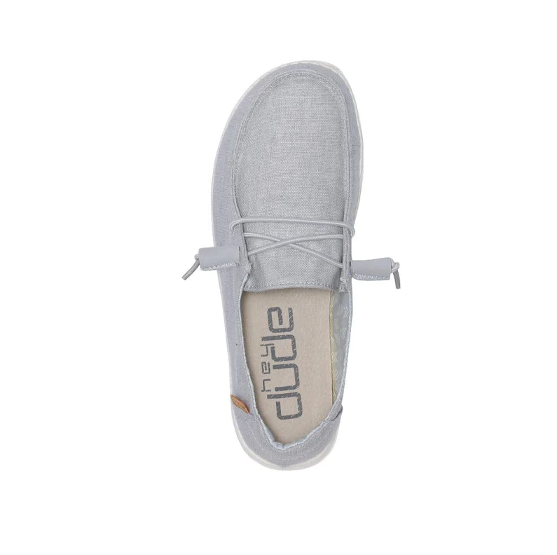 Hey Dude Womens Wendy Chambray Slip-On Shoes