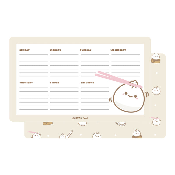 Denik Lil B Dumpling Weekly Desktop Notepad