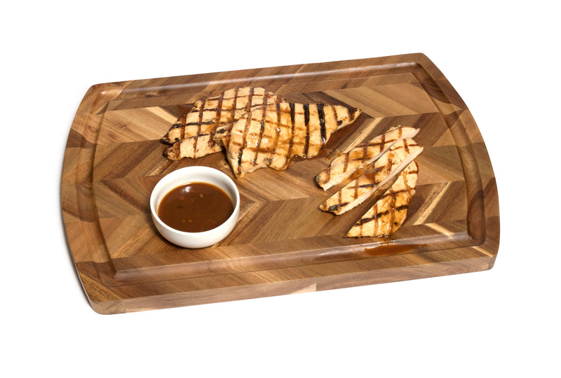 Lipper International Acacia Herringbone Cutting Board