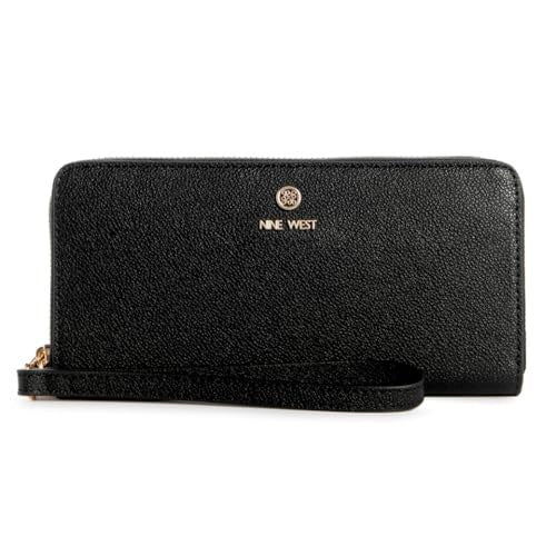 Nine West Lockup 9S Zip Around Wallet With Wristlet