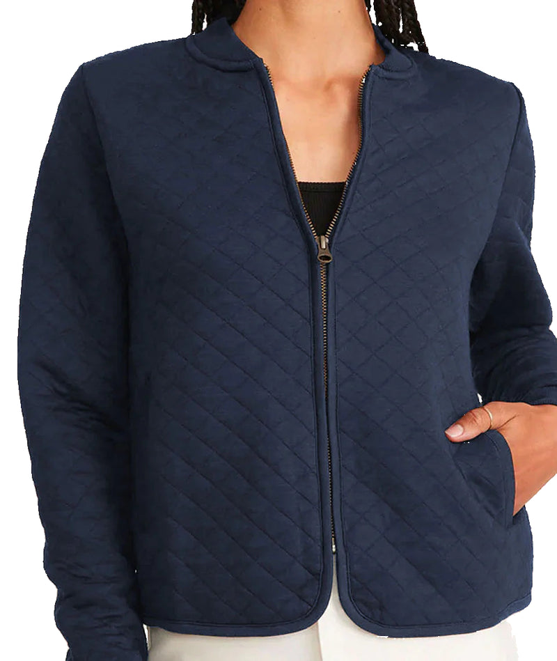 Marine Layer Womens Corbet Quilted Bomber Jacket