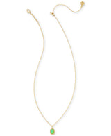 Kendra Scott Daphne Framed Green Short Pendant Necklace