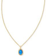 Kendra Scott Daphne Framed Blue Short Pendant Necklace