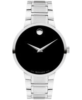 Movado Mens Portfolio Silver Black Dial Watch