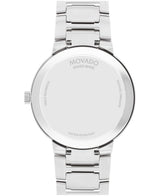 Movado Mens Portfolio Silver Black Dial Watch