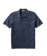 Marine Layer Mens Liam Sweater Short Sleeve Polo Shirt