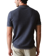 Marine Layer Mens Liam Sweater Short Sleeve Polo Shirt