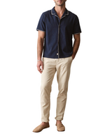 Marine Layer Mens Embroidered Resort Short Sleeve Shirt