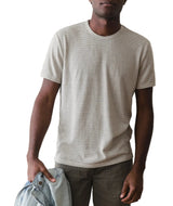 Marine Layer Mens Signature Jacquard Crew Short Sleeve T-Shirt