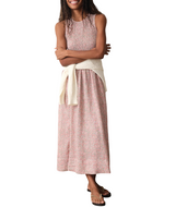 Marine Layer Womens Darcy Poplin Smocked Dress