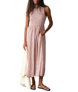 Marine Layer Womens Darcy Poplin Smocked Dress
