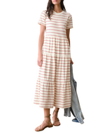 Marine Layer Womens Luxe Sueded Midi Dress