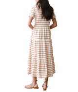 Marine Layer Womens Luxe Sueded Midi Dress