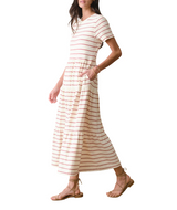 Marine Layer Womens Luxe Sueded Midi Dress