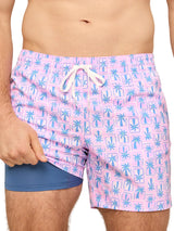 Chubbies Mens The Miami Mosaic 5.5" Classic Lined Swim Trunks