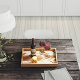 Lipper International Acacia Herringbone Serving Tray