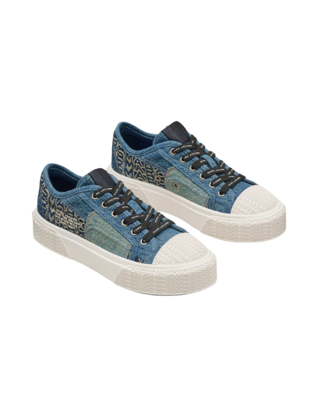 Marc Jacobs Womens The Deconstructed Denim Sneakers