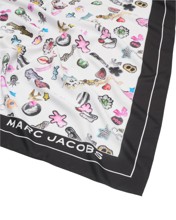 Marc Jacobs The Sticker Print Scarf