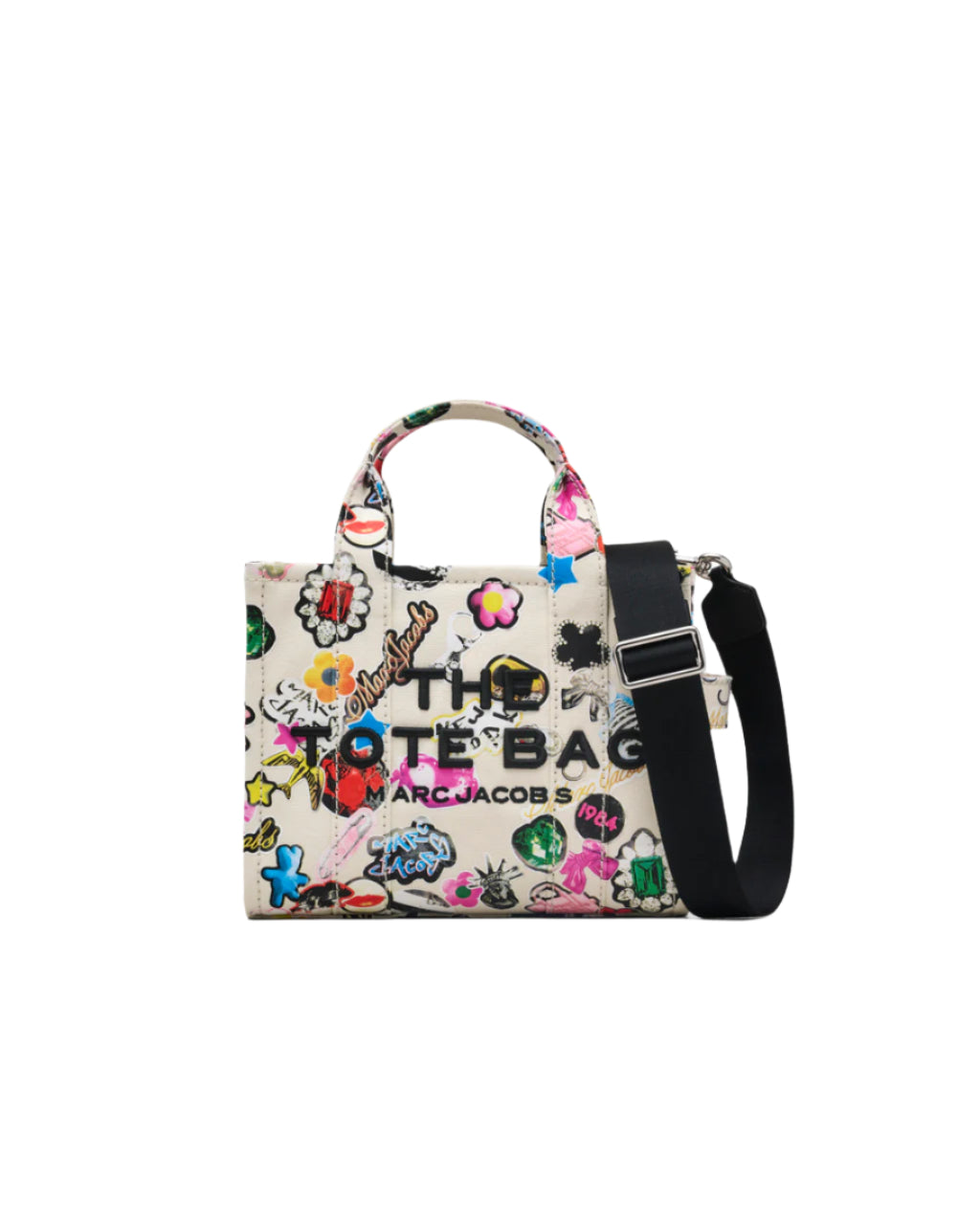 【関税&送料込】Marc Jacobs The Small Tote Canvas Bag Marc Jacobs The Sticker Canvas Small Tote Handbag – ShopCGX