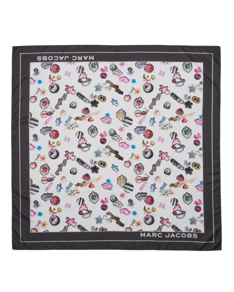 Marc Jacobs The Sticker Print Scarf