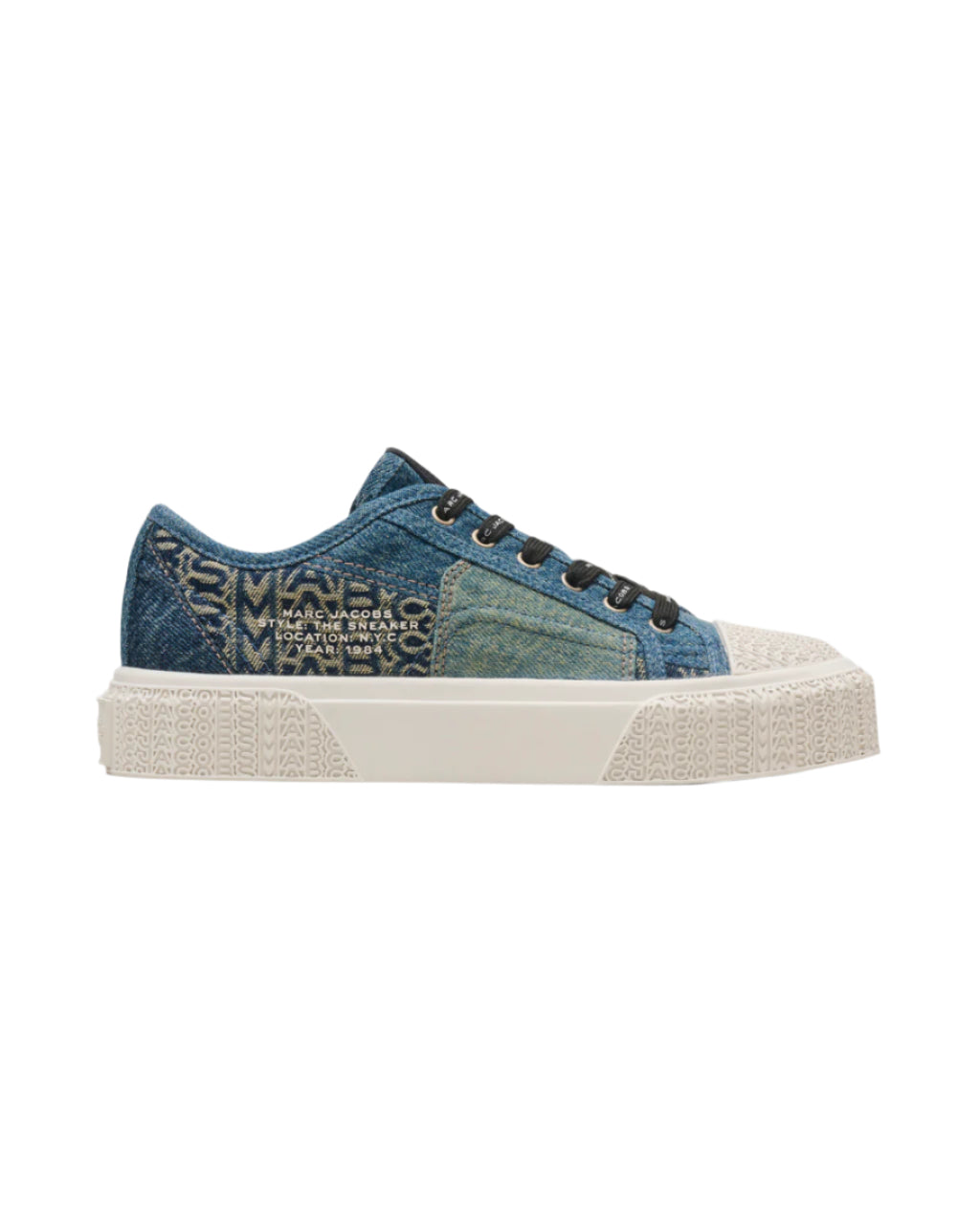 Marc Jacobs Womens The Deconstructed Denim Sneakers