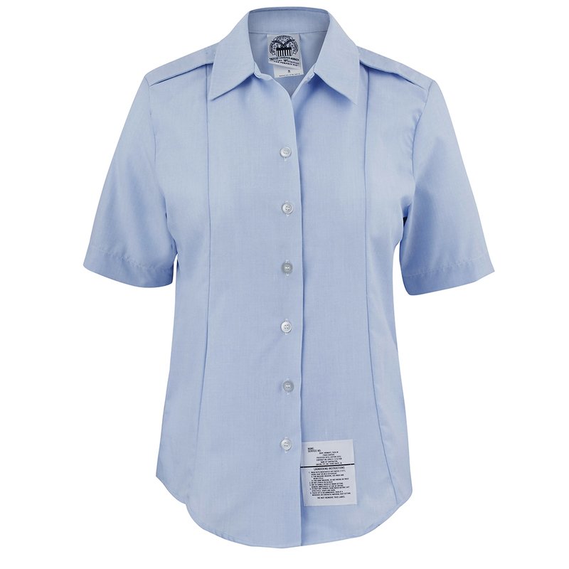 Female Light Blue Short Sleeve Shirt (TROPS) ShopCGX Female Light Blue Short Sleeve Shirt (TROPS) ShopCGX