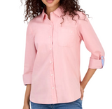Nautica Womens Roll-Tab Button-Front Shirt