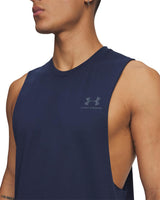 Under Armour Mens UA Left Chest Cut-Off Tank Top