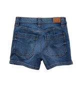 American Eagle Womens AE Strigid Curvy Super High-Waisted Relaxed Denim Utility Shorts