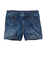 American Eagle Womens AE Strigid Curvy Super High-Waisted Relaxed Denim Utility Shorts