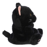 Aurora Palm Pals 5" Twilight Black Cat Plush Toy