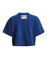 Under Armour Womens Project Rock Rival Terry Crop Short Sleeve T-Shirt