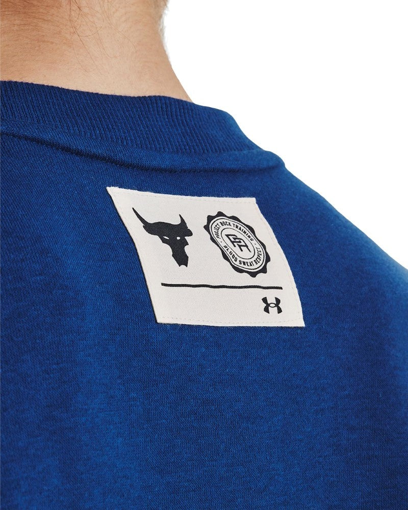 Under Armour Womens Project Rock Rival Terry Crop Short Sleeve T-Shirt