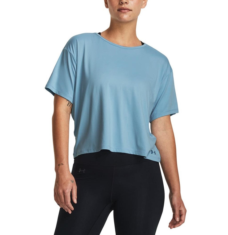 Under Armour Womens Motion Cropped Short Sleeve T-Shirt