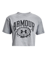 Under Armour Womens Collegiate Crest Cropped Short Sleeve T-Shirt