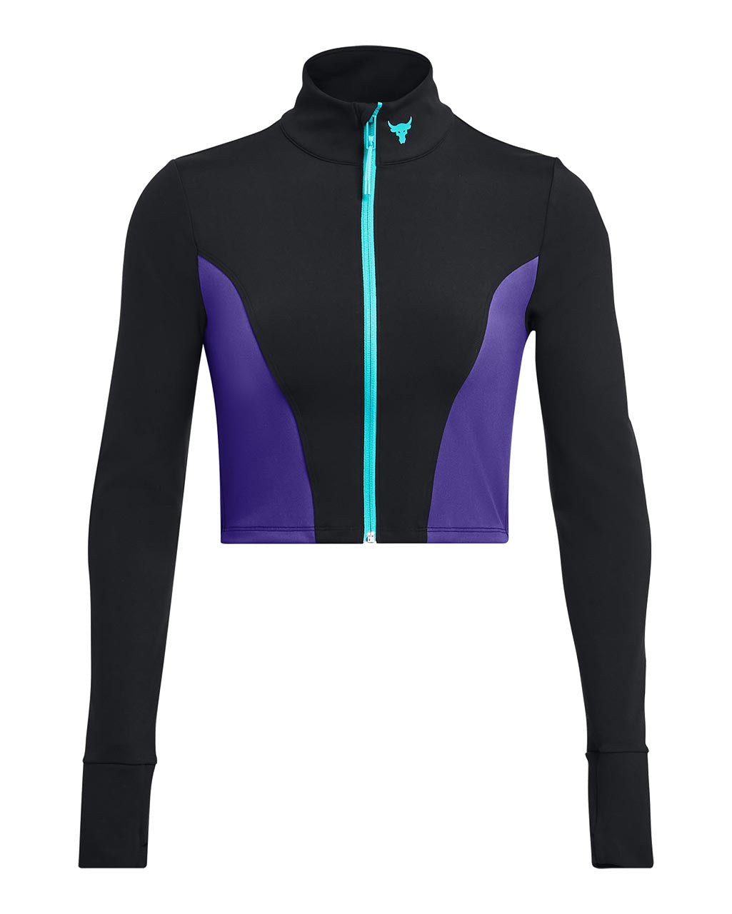Under Armour Womens Project Rock Lets Go Long Sleeve Cropped Top