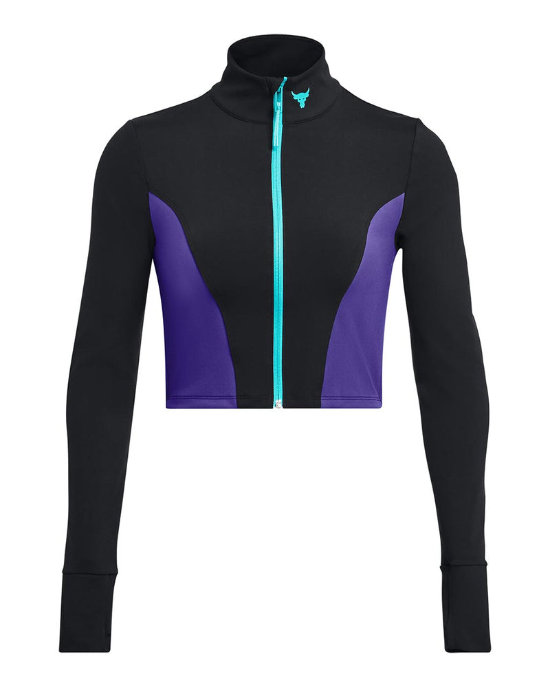 Under Armour Womens Project Rock Lets Go Long Sleeve Cropped Top