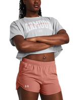 Under Armour Womens UA Heavyweight Scripted Wordmark Crop Short Sleeve Shirt