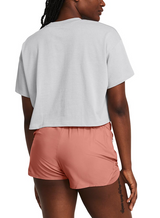 Under Armour Womens UA Heavyweight Scripted Wordmark Crop Short Sleeve Shirt