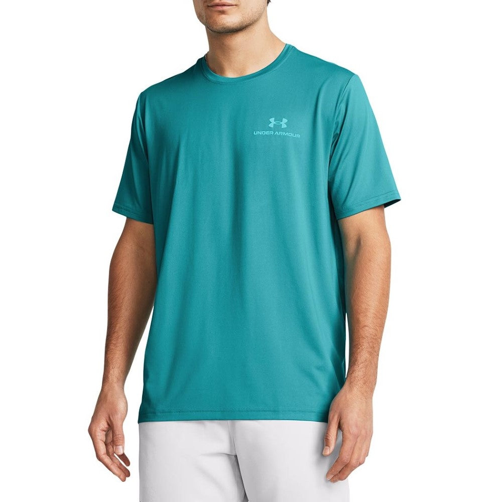 adidas Men's Summer Heat Verbiage Graphic Tee Semi Mint Rush