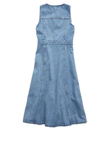American Eagle Womens AE Button-Up Denim Midi Dress