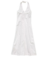 American Eagle Womens AE Denim Halter Midi Dress