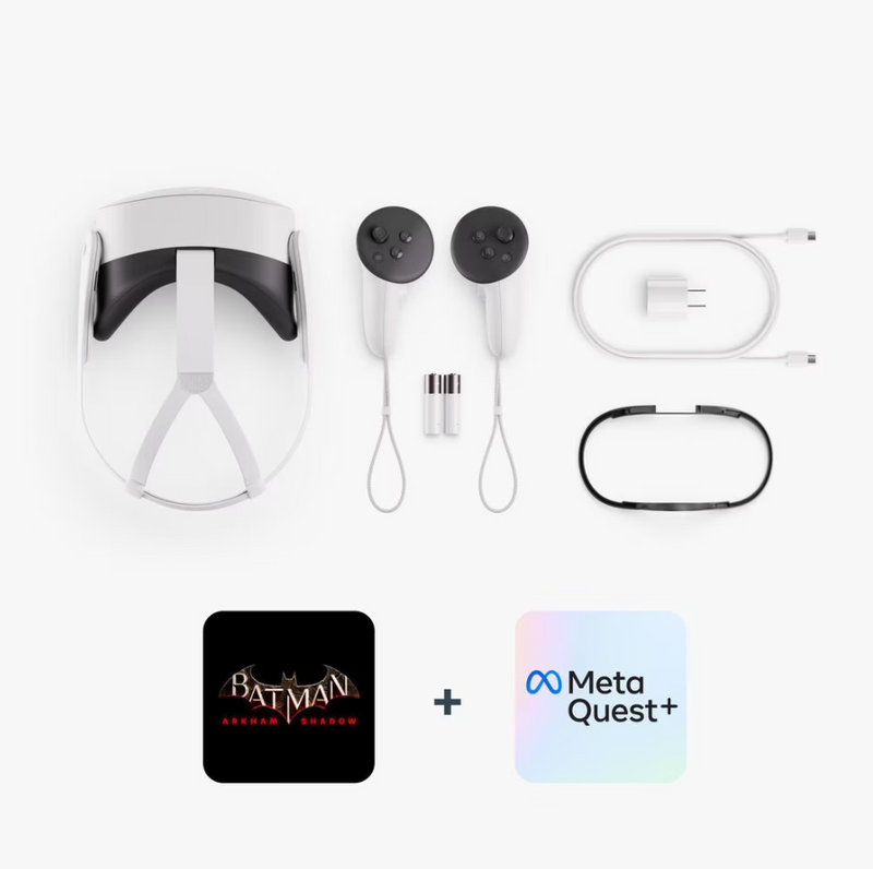 Meta Quest 3S Get Batman: Arkham Shadow and 3-Month Trial of Meta Quest+ Headset - 256GB