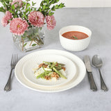 Gibson Martha Stewart Basketweave Ceramic Dinnerware Set - 12-Pieces