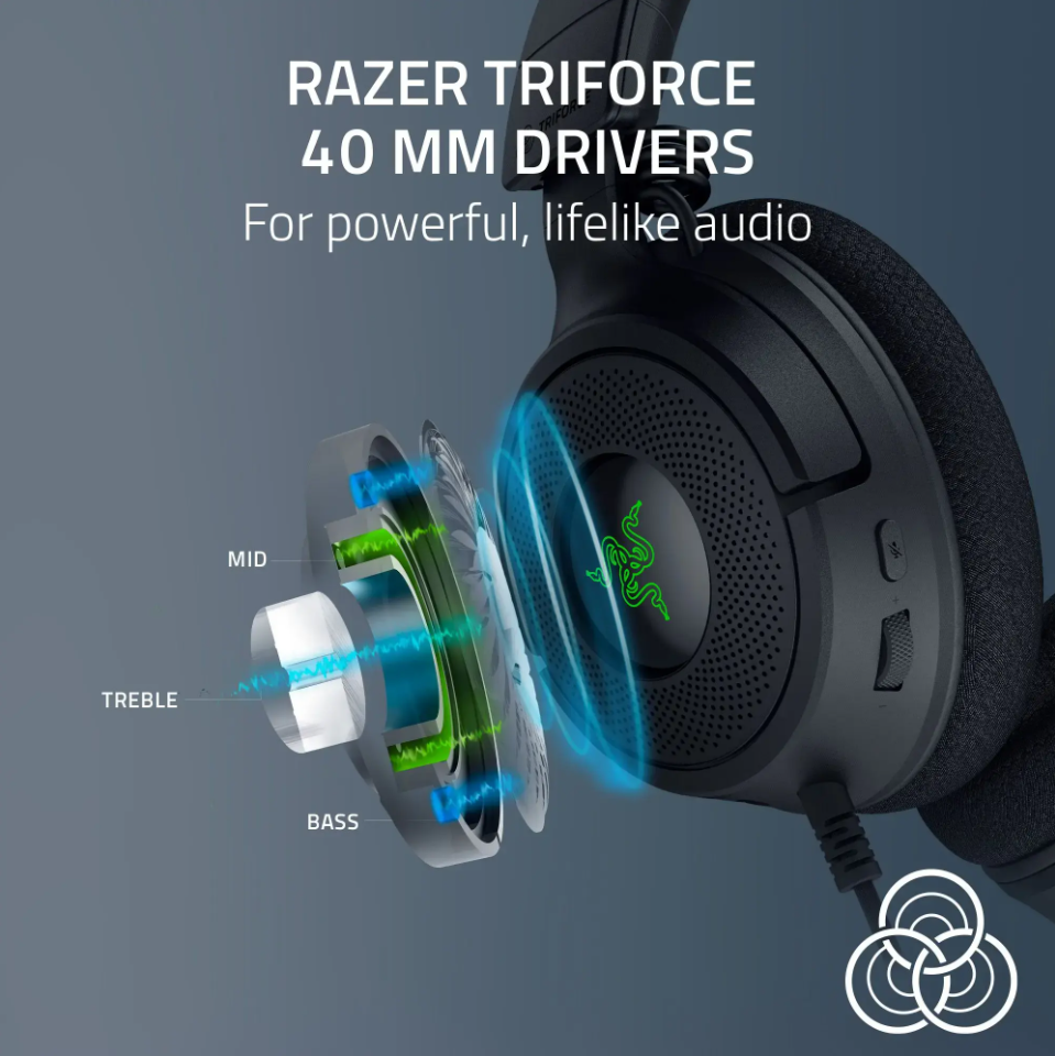 Razer Kraken V4 X Wired Gaming Headset with Chroma RGB