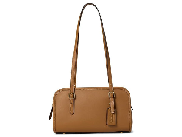 Coach Swing Zip Leather Shoulder Handbag