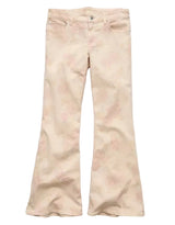 American Eagle Womens AE Stretch Low-Rise Floral Print Flare Jeans