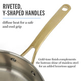 Martha Stewart Castelle Stainless Steel Non-Toxic Cookware Set - 10 Piece