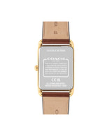 COACH Unisex Elliot Brown Leather Watch
